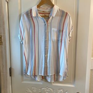 Cosmic blue love lightweight top